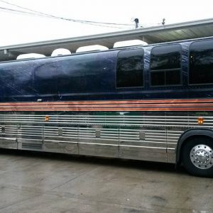 Custom political tour bus wrap