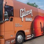 Custom tour bus wrap
